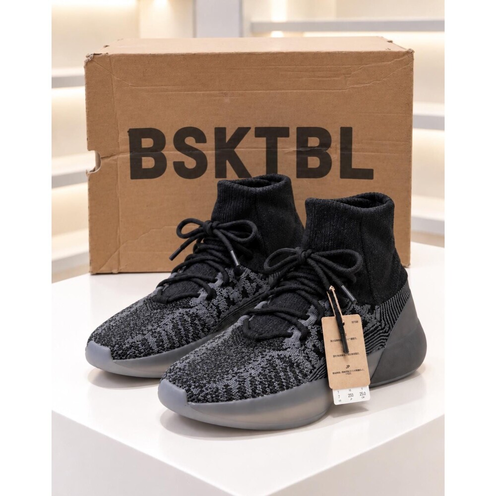 New Adidas Yeezy YZY BSKTBL Knit Slate Blue Sneakers GV8294 Men’s US 7 With Box